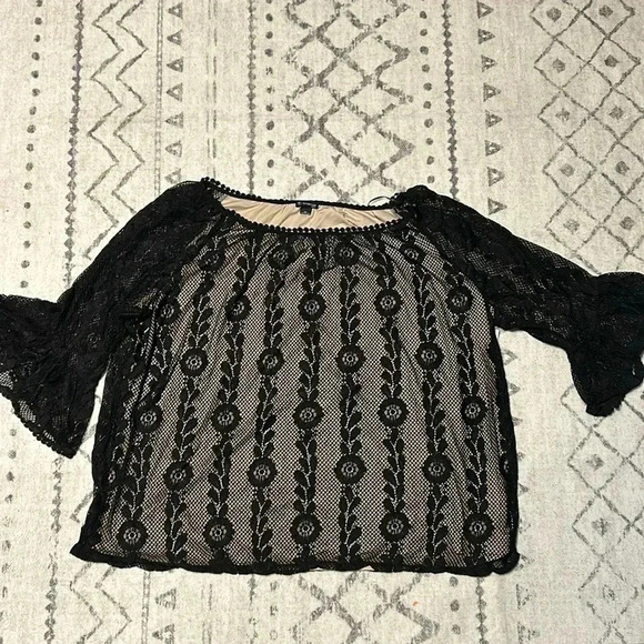 new directions Tops - New Direction Blouse Lace W/ Tank Lining NWT Size 2X